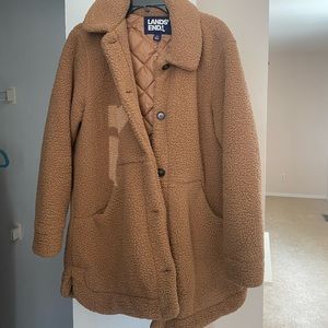 Lands End Sherpa Teddy Coat